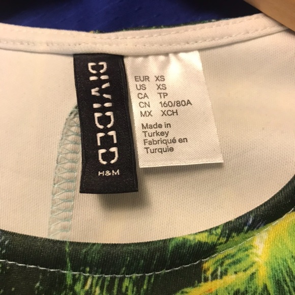 Asymmetrical Tropical Floral Mini Dress - Picture 3 of 4